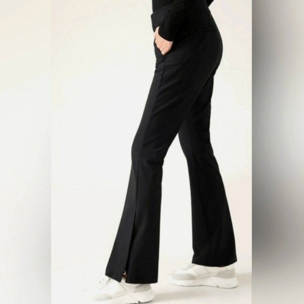Athleta Pants Size 10 Black Stellar Flare Trouser NWT Retail $148